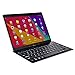 Copper GoKey Wireless Bluetooth Keyboard for Nokia Lumia 2520 | Aluminum Alloy Build; US English QWERTY Keyboard; Stand (Black)