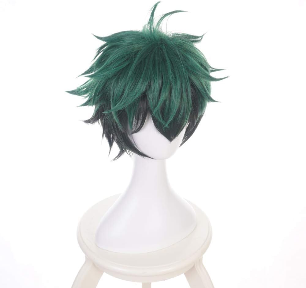Yamia Deku Anime Cosplay Wig for My Hero Academia Midoriya Izuku Multicolor Cosplay Wig with Free Wig Cap - Image 3