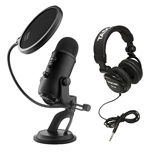 Blue microphones yeti usb microphone with studio headph…