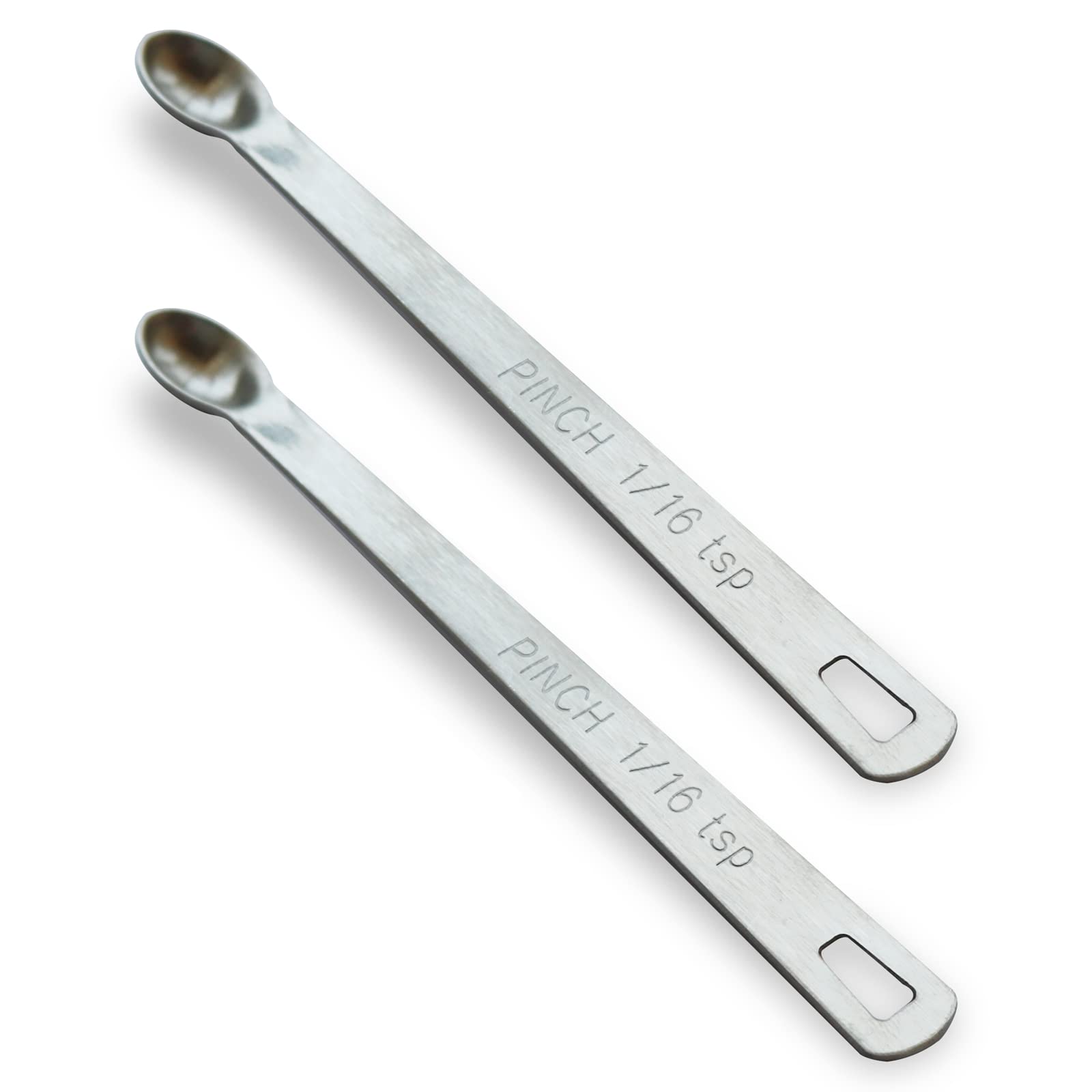 Photo 1 of BERYLER 2PCS 1/16 Teaspoon(1/16tsp, 0.31ml, Pinch) Single Tiny Measuring Spoon, Small Individual Stainless Steel Measure Spoons Only