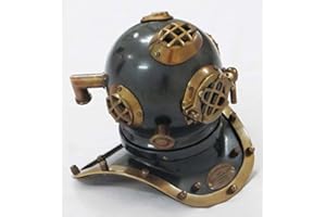 THOR INSTRUMENTS Navy Deep Sea Divers Helmet Black Antique Finish 16.5 cm x 16 cm x 20 cm Nautical Vintage Home Decor Gift