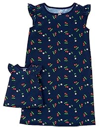 Carter's - Bata y vestido de muñeca de microfibra para niñas