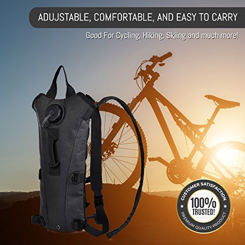 ETCBUYS Hydration Backpack - 2.5L (Liter) Water Pack and Waterproof Tactical Hydration Pack for Running, Hiking, Cycling, Camping, Hunting, Biking, Festivals, Themed Parks and Prevents Dehydration - Thumbnail 4