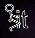 Panoware Fck It Funny Stick Figure T-Shirt