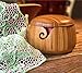 Trusafe Bamboo Yarn Bowl Knitting Accessories Yarn Holder Crochet Accessories Knitting Bowl (6