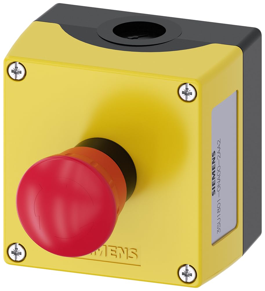 Siemens 3SU1801-0NA00-2AA2 Enclosure for Command Devices, White, 22 mm