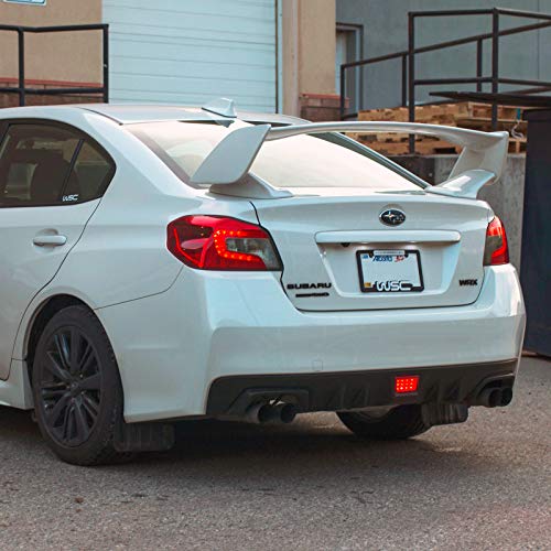 F1 Style Smoked LED Rear Fog Brake Light for 11-18 Subaru WRX, 11-18 Impreza GP