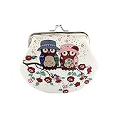 Hot sale!Todaies Women Retro Vintage Owl Leather Lady Small Wallet Hasp Purse Clutch Bag