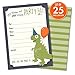 Koko Paper Co Dinosaur Party Invitations, Fill-In Style T-Rex Design For Boys and Girls, with Envelopes, Set of 25, 4.25” x 6” Printed on Heavy 140lb Card Stock