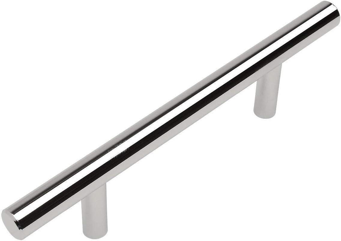 Best 10 Pack Polished Chrome Cabinet Hardware Euro Style Bar Handle Pull