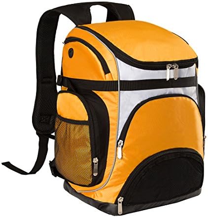 Luisvanita Large Capacity Portable Outdoor &amp; Backpack Swimming Mesh Sports Bag (Orange)