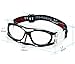 EverSport Protective Sports Goggles Safety Basketball Glasses for Adults with Adjustable Strap for Basketball Football Volleyball Hockey Rugby1601 (Black)