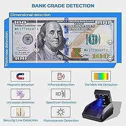 BISOFICE Counterfeit Bill Detector, Portable Money