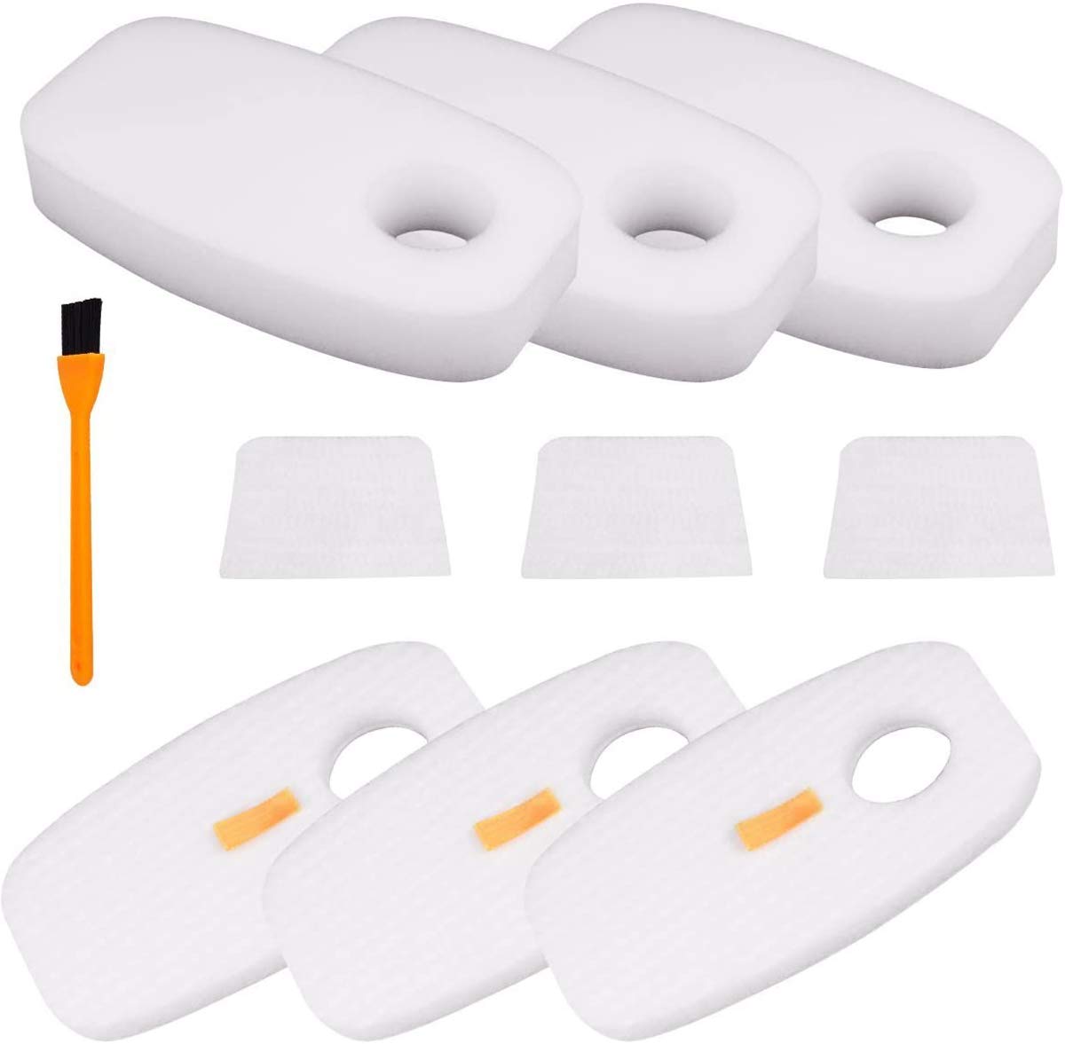 YanBan 3 Pack Replacement Foam and Felt Filters for Shark Rocket HV380uk Filter, HV380UKT HV380W, HV381, HV382, HV383, HV384Q Shark DuoClean Corded Stick Vacuum CleanerFit Part#XFFH380 XPSTFH380