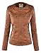 LL WJC663 Womens Removable Hoodie Motorcyle Jacket XL CAMEL