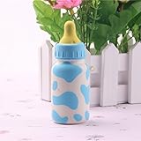 Carlie Cute Soft Milk Bottle Squishy Toys Cell Phone Charms Bag Strap Pendant (Blue)