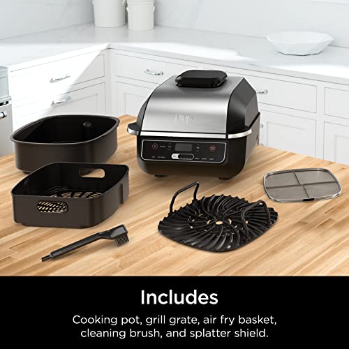 Ninja EG201 Foodi 6-in-1 Indoor Grill with Air Fry, Roast, Bake, Broil ...