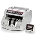 Flexzion Cash Bill Counter Money Currency Counting Bank Machine Counterfeit Detector Portable with Automatic Ultra Violet & Magnetic Detection Systems and External LCD Display