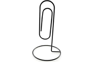 HJ Garden 1PC Black Study Note Holder Office Desk Paper Clip Memo Holder & Organizer, Perfect Office Accessory, Organize and Access Bills