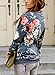 Oops Style Womens Crewneck Long Sleeve Printed Floral Pullover Sweatshirts