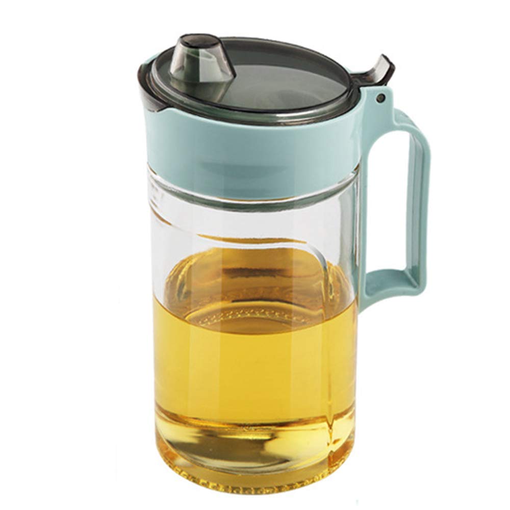 TENTA Kitchen Olive Oil Vinegar Syrups Bottle Dispenser Cruet - 22Oz Oil Bottle Glass With No Drip Plastic Bottle Spout And Protective Cap