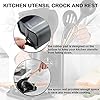 BenRich-Kitchen-Utensils-Set-11-Pcs-Silicone-Cooking-Utensils-Set-Spatula-Set-Turner-Whisks-Spoon-Rest-Utensil-Holders-Heat-Resistant-Kitchen-Tools-and-Gadgets-Accessories-Black Kitchen Utensils Set 11 Pcs, BenRich Silicone Cooking Utensils Set Tools & Gadgets Holders Spatula Turner Whisks Spoon…