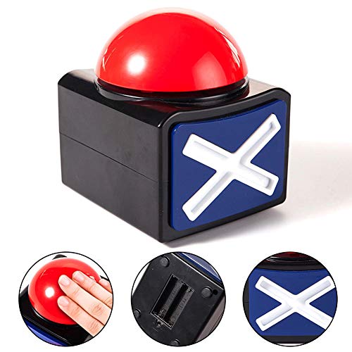 Chilren Contest Prop Toy Alarm Button Box with Sound Light Game Answer Buzzer