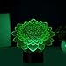MOLLY HIESON 3D Lotus Flower Night Light Touch Switch Table Desk Optical Illusion Lamps 7 Color Changing Lights LED Table Lamp Xmas Home Love Birthday Children Kids Decor Toy Gift