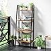 Homfa Ladder Shelf 4 Tier Vintage Bookshelf Bookcase Multifunctional Plant Flower Stand Storage Shelves Rack Wood Look Accent Metal Frame Modern Furniture Home Office