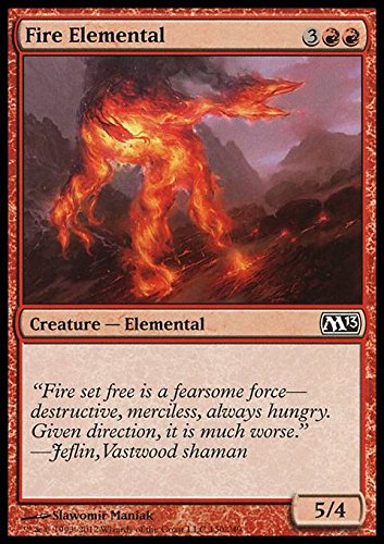 Magic: the Gathering - Fire Elemental (130) - Magic 2013