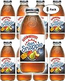Diet Snapple Diet Trop A Rocka Tea, 16oz Glass Bottle (Pack of 8, Total of 128 Fl Oz)