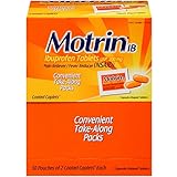 Motrin Ibuprofen Pain Relief Caplets Dispenser 50 Packets 2/Pkt