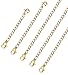 ORAZIO 10Pcs Stainless Steel Necklace Bracelet Extender Chain Set,Silver and Gold Tone,2