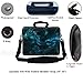 Meffort Inc 17 Inch Neoprene Laptop Bag with Extra Side Pocket, Soft Carrying Handle & Removable Shoulder Strap Fit 16