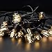 JACKYLED Outdoor String Lights LED UL 48 Ft Heavy Duty Cord 18 Sockets 19 x 2 Watt LED Bulbs (1 Spare) Vintage Weatherproof Edison String Lights for Patio Backyard