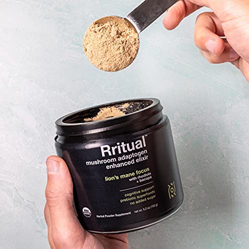 Rritual Superfoods Lion's Mane Focus Herbal Supplement Container