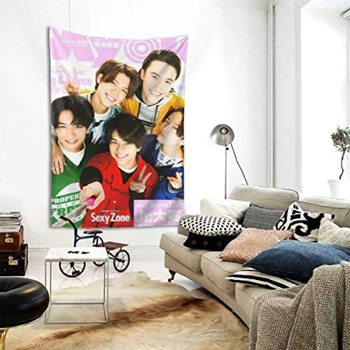 タペストリー Sexy Zone おしゃれ インテリア 壁掛け 布ポスター 模様替え 個性 家庭飾り 和室 洋室 壁吊り 多機能ホーム装飾 背景布 100 150 Cm B08brggcsb 1 425円