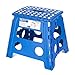 ACKO Folding Step Stool - 13 inch Height Premium Heavy Duty Foldable Stool for Kids & Adults, Kitchen Garden Bathroom Stepping Stool (Blue, 1PC)