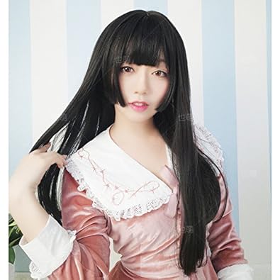 Amazon Com Hime Cut Jellyfish Kyi Women Girls Female Black Long