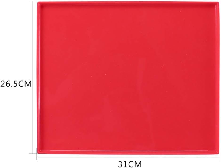 Silicone Mat Food Grade Pet Dog Thickening Increase Anti-skid Anti-overflow Multi-function Food Pocket, Red - Image 5
