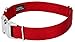 Country Brook Petz Premium Nylon Dog Collar with Metal Buckle for Small Medium Large Breeds - Vibrant 30+ Color Selection (Medium, 3/4 Inch, Red)