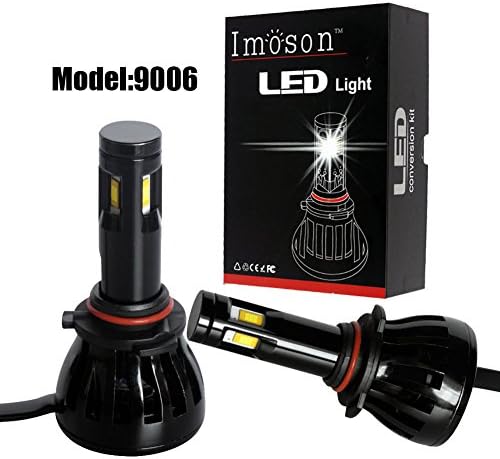 IMOSONTEC 9006 G6 LED Headlights With Philips LED chip For Cars Super Bright Headlight Bulbs Conversion Kit Headlamps with 96W/9600LM white/6000K color temp - 2 Yr Warranty