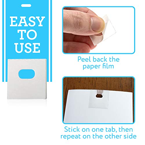 Impresa Clear Vertical Blind Repair Tabs 50 Clear, StickOn Tabs (25