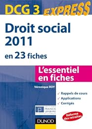 Droit social 2011 en 23 fiches