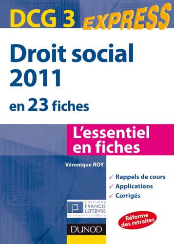 Droit social 2011 en 23 fiches