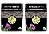 Burdock Root Tea - Organic Herbs - 18 Bleach Free Tea Bags (Pack of 2)