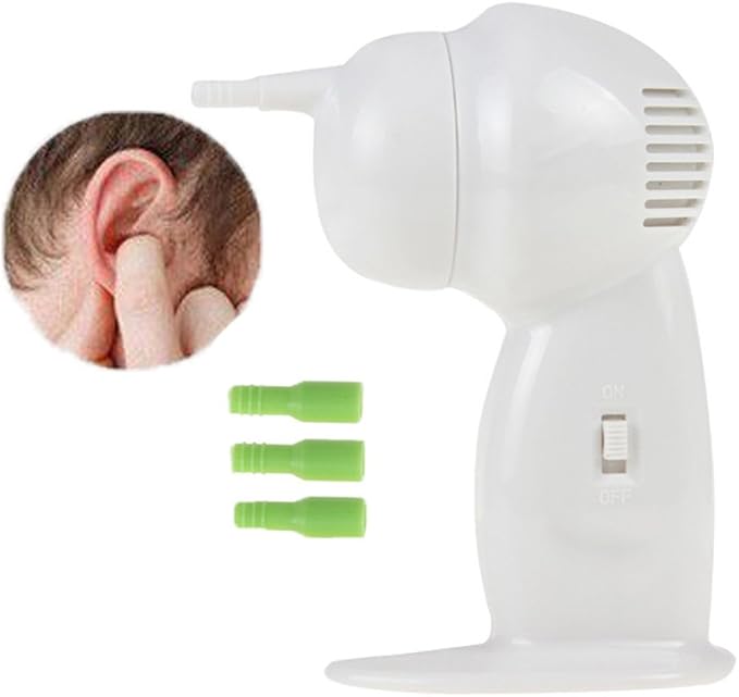 Oroclear Elektrischer Ohrenschmalz-Sauger - Sanfte Reinigung Mit 2 Waschbaren Köpfen Für Kinder & Erwachsene