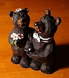 Black Bears Bride & Groom Wedding Figurine Cake
