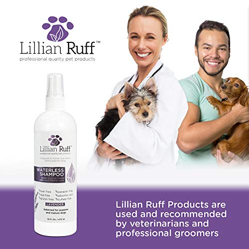 Lillian Ruff Waterless Dog Shampoo No Rinse Quick Dry Shampoo Spray