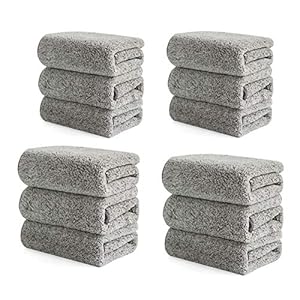 YANZHU Microvezeldoek Anti-Vet Voor Keuken Auto Superabsorberende Doeken – Poetsdoeken Met Streepvrije Afwerking Voor…